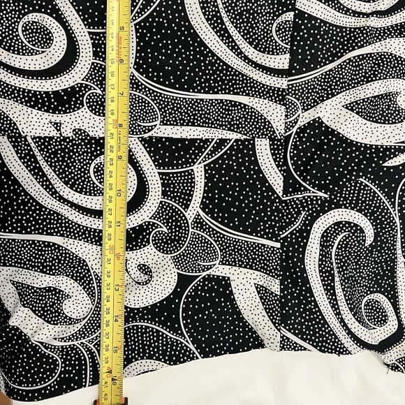 🖤Paisley b&w print low cut sexy evening / summer dress - Picture 14 of 16